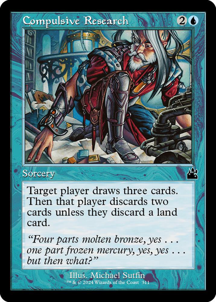Compulsive Research (Retro Frame) [Ravnica Remastered] 311