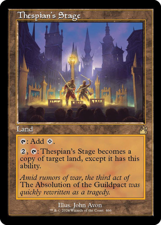 Thespian's Stage (Retro Frame) [Ravnica Remastered] 466