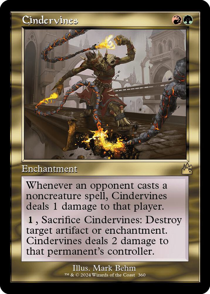 Cindervines (Retro Frame) [Ravnica Remastered] 360