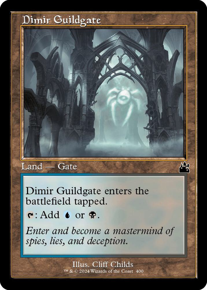 Dimir Guildgate (Retro Frame) [Ravnica Remastered] 400