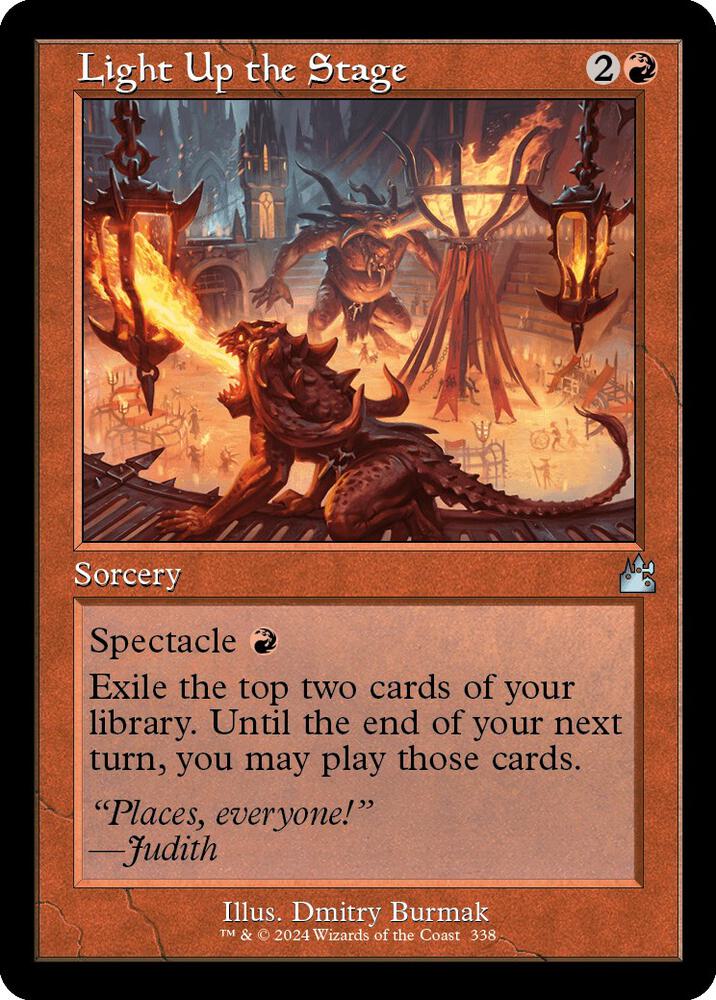 Light Up the Stage (Retro Frame) [Ravnica Remastered] 338