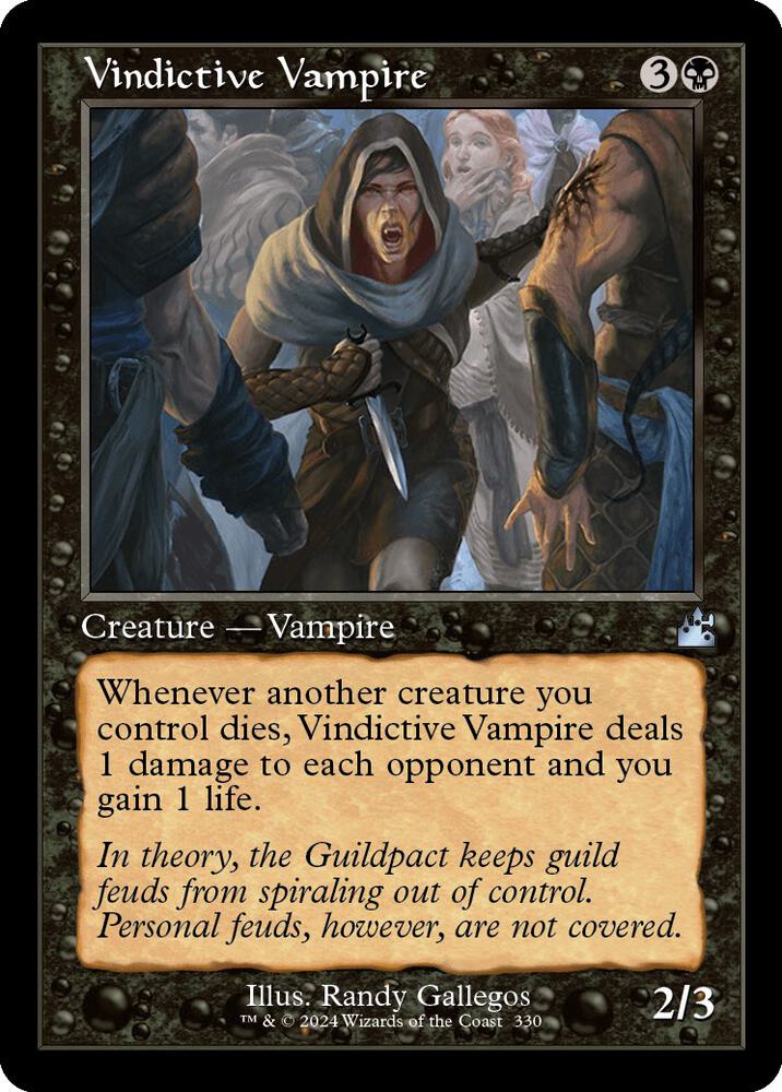 Vindictive Vampire (Retro Frame) [Ravnica Remastered] 330