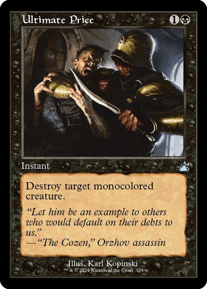 Ultimate Price (Retro Frame) [Ravnica Remastered] 329