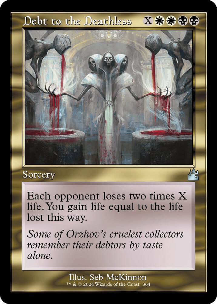 Debt to the Deathless (Retro Frame) [Ravnica Remastered] 364
