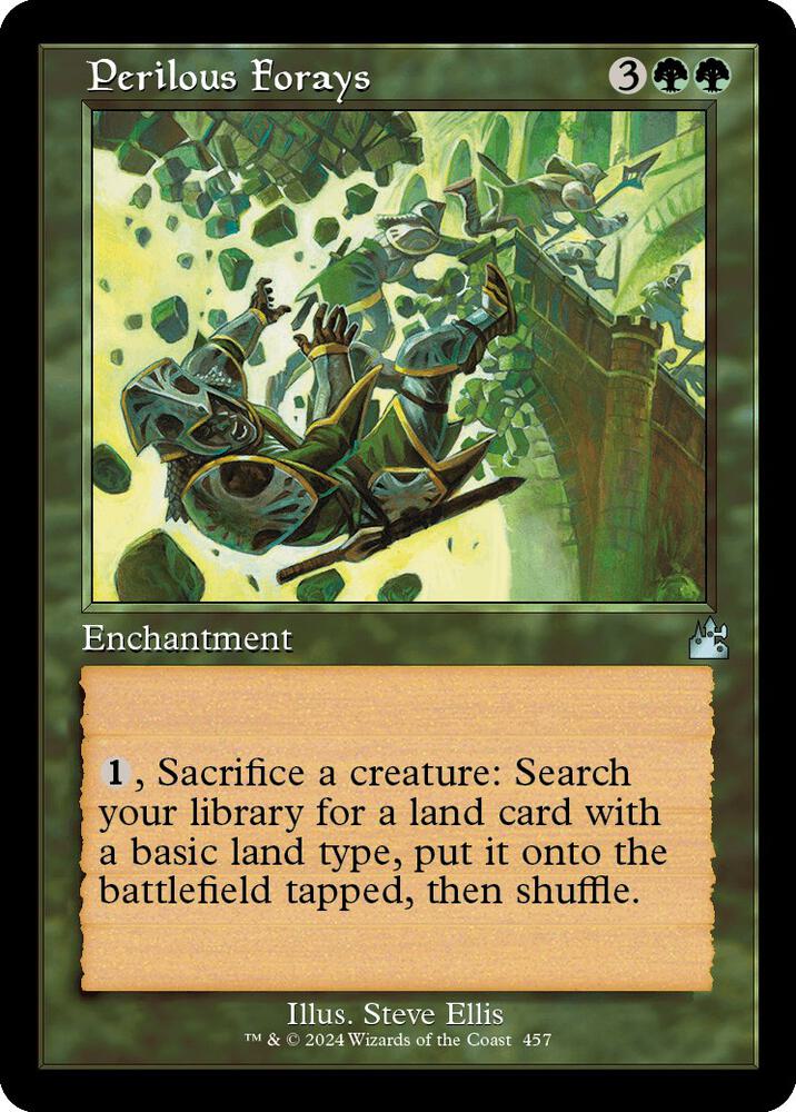 Perilous Forays (Retro Frame) [Ravnica Remastered] 457
