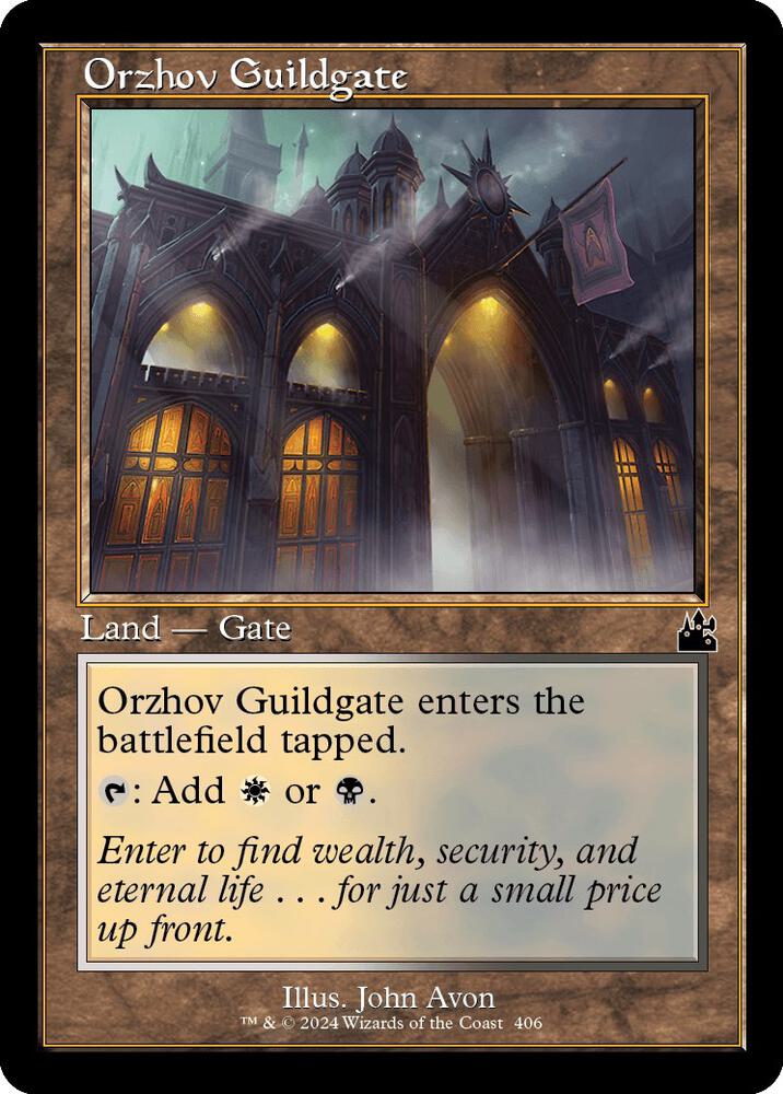 Orzhov Guildgate (Retro Frame) [Ravnica Remastered] 406