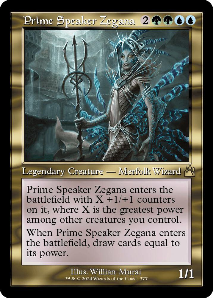 Prime Speaker Zegana (Retro Frame) [Ravnica Remastered] 377