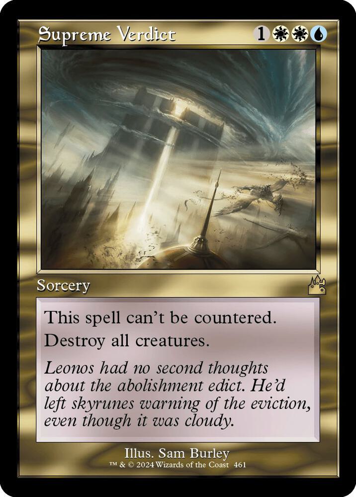 Supreme Verdict (Retro Frame) [Ravnica Remastered] 461