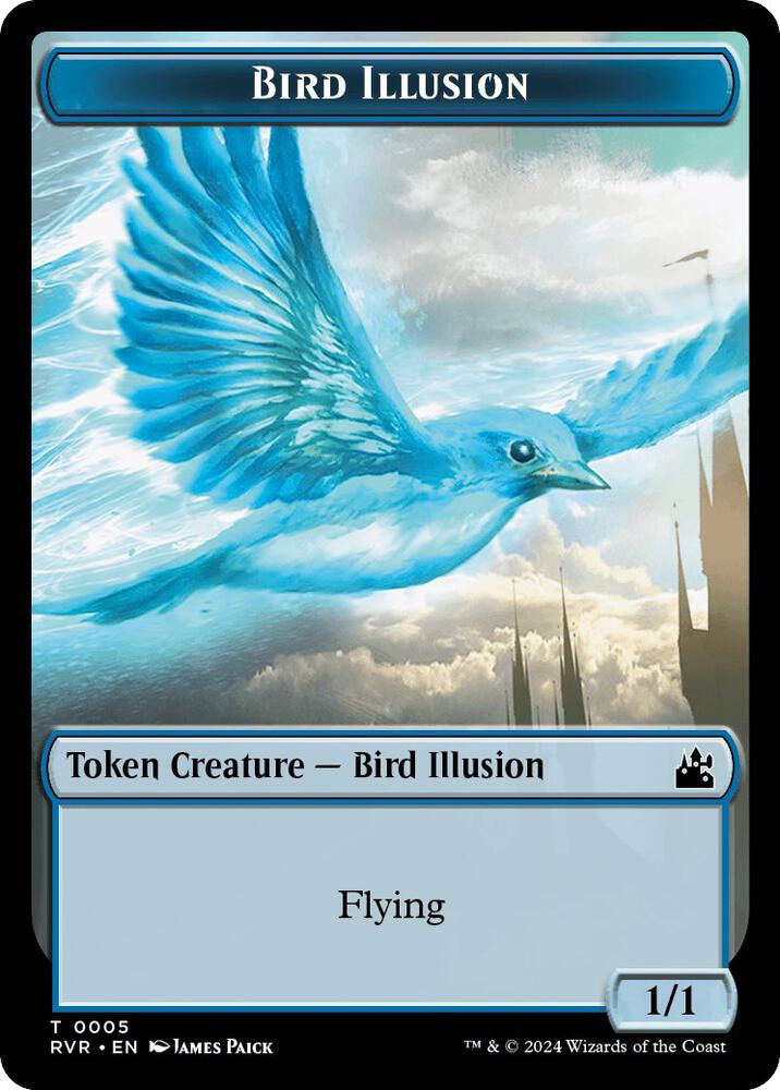 Bird Illusion Token [Ravnica Remastered] 5