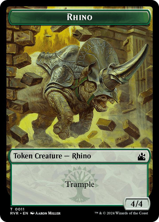 Rhino Token [Ravnica Remastered] 11