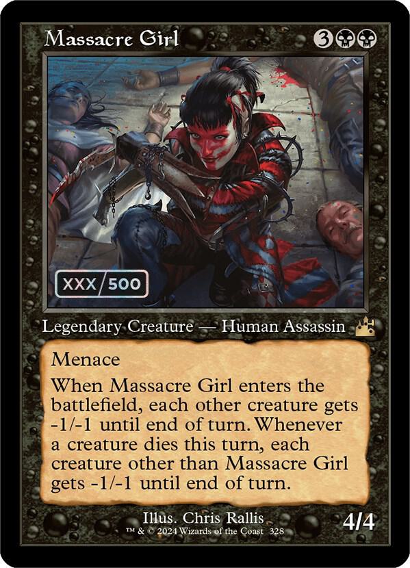 Massacre Girl (Retro Frame) (Serial Numbered) [Ravnica Remastered] 328
