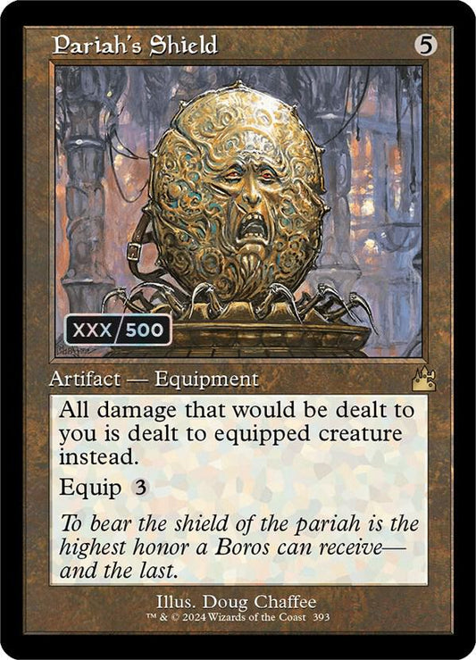 Pariah's Shield (Retro Frame) (Serial Numbered) [Ravnica Remastered] 393