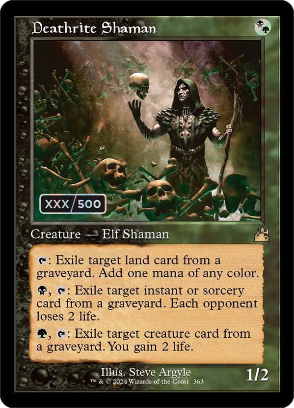 Deathrite Shaman (Retro Frame) (Serial Numbered) [Ravnica Remastered] 363