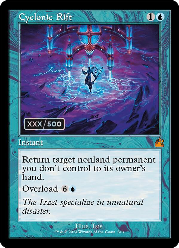 Cyclonic Rift (Retro Frame) (Serial Numbered) [Ravnica Remastered] 313