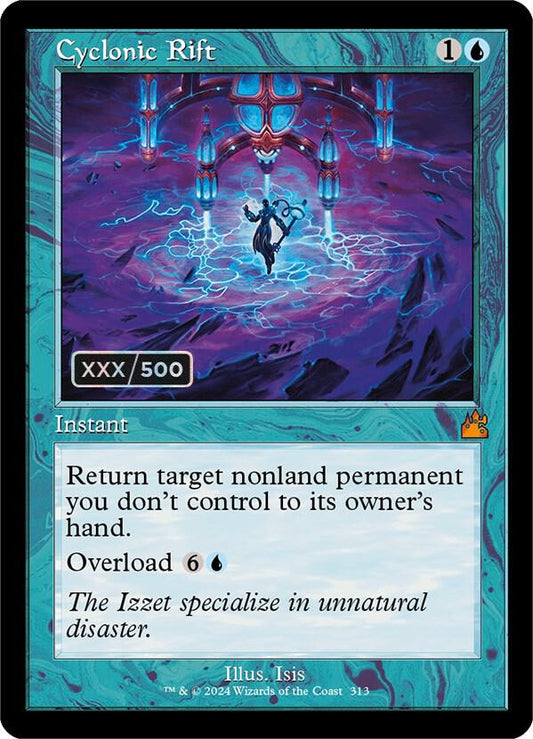 Cyclonic Rift (Retro Frame) (Serial Numbered) [Ravnica Remastered] 313