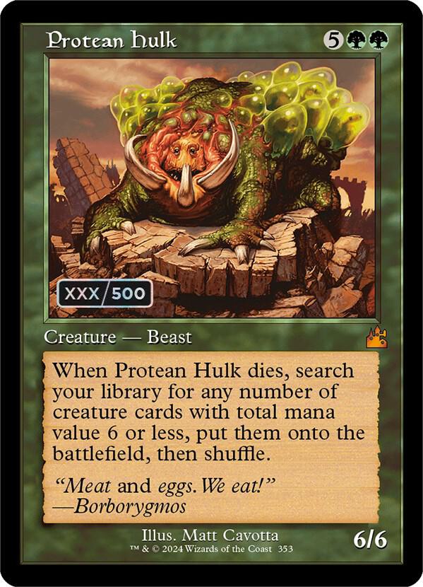 Protean Hulk (Retro Frame) (Serial Numbered) [Ravnica Remastered] 353