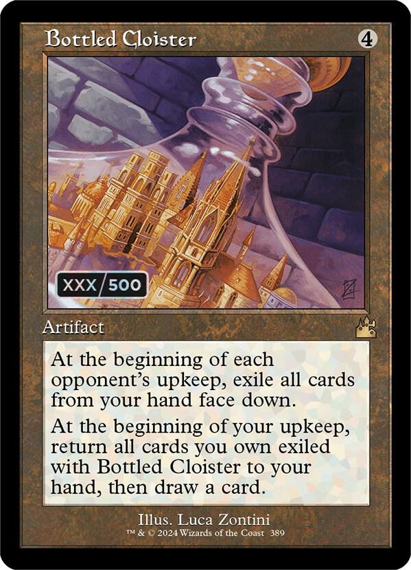 Bottled Cloister (Retro Frame) (Serial Numbered) [Ravnica Remastered] 389