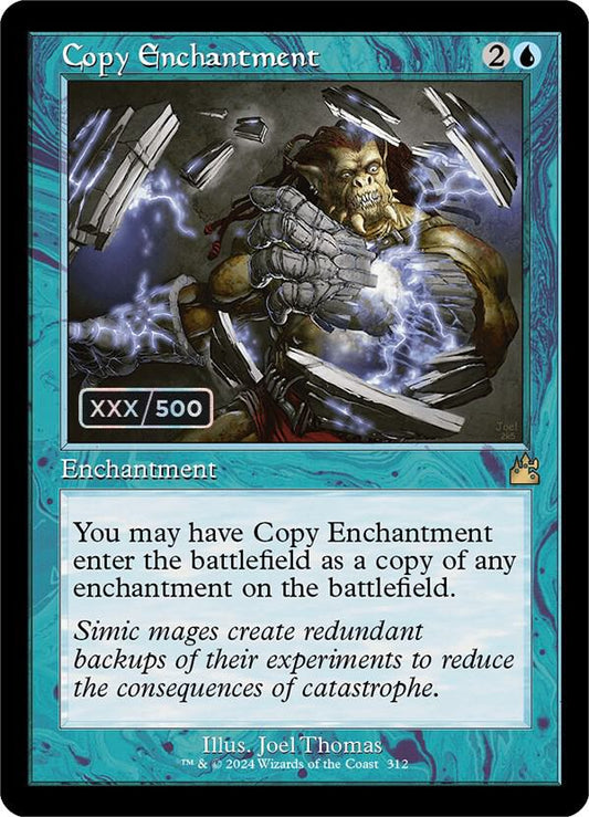 Copy Enchantment (Retro Frame) (Serial Numbered) [Ravnica Remastered] 312