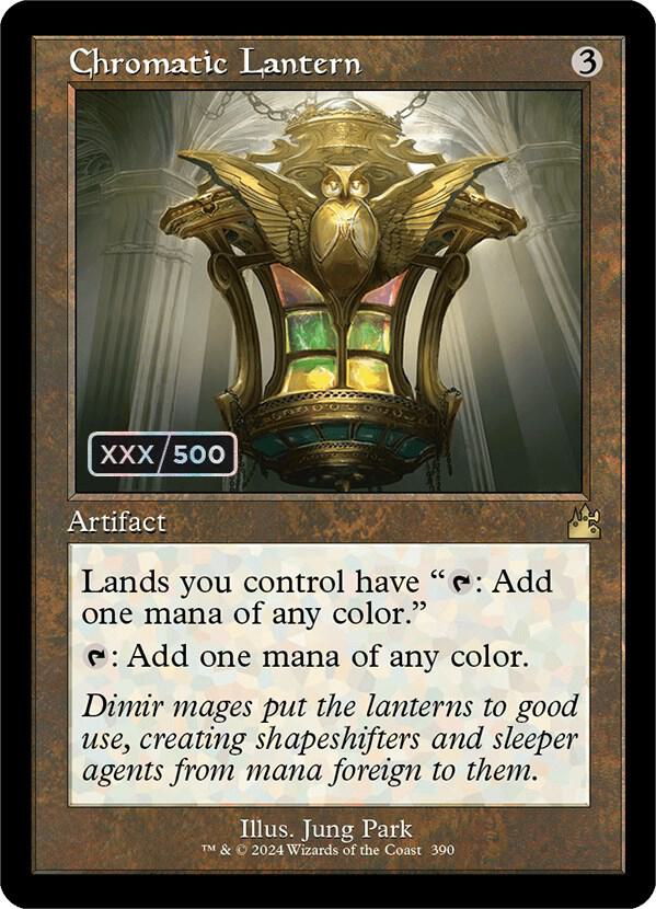Chromatic Lantern (Retro Frame) (Serial Numbered) [Ravnica Remastered] 390