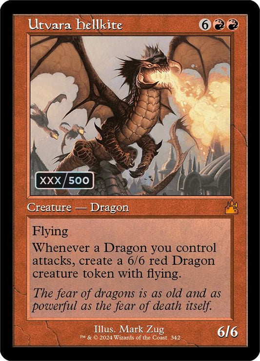 Utvara Hellkite (Retro Frame) (Serial Numbered) [Ravnica Remastered] 342