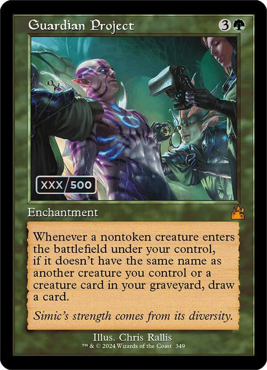 Guardian Project (Retro Frame) (Serial Numbered) [Ravnica Remastered] 349