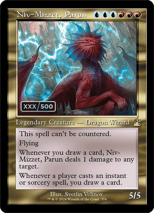 Niv-Mizzet, Parun (Retro Frame) (Serial Numbered) [Ravnica Remastered] 376
