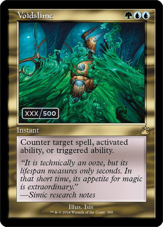 Voidslime (Retro Frame) (Serial Numbered) [Ravnica Remastered] 388