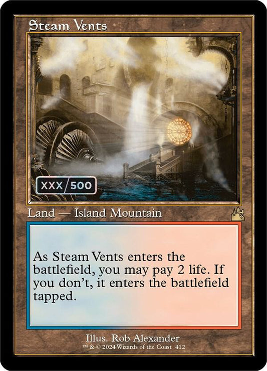 Steam Vents (Retro Frame) (Serial Numbered) [Ravnica Remastered] 412