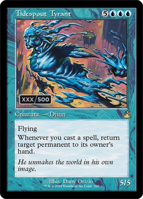 Tidespout Tyrant (Retro Frame) (Serial Numbered) [Ravnica Remastered] 320