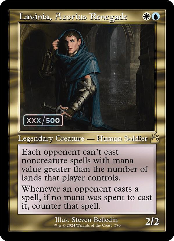 Lavinia, Azorius Renegade (Retro Frame) (Serial Numbered) [Ravnica Remastered] 370