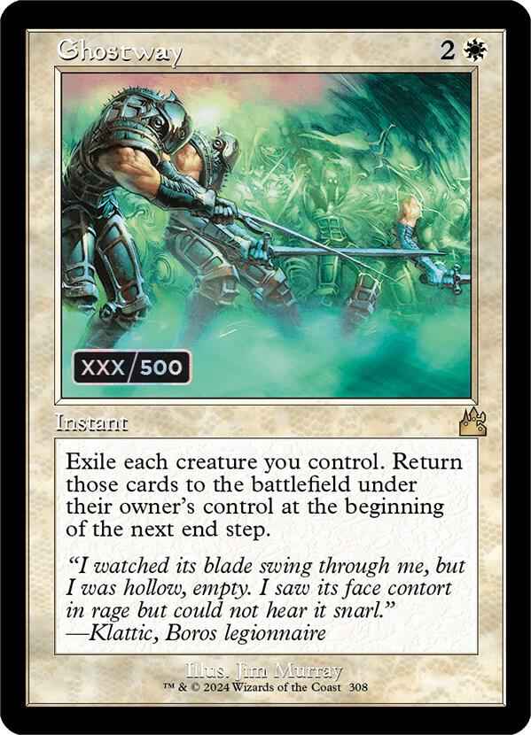 Ghostway (Retro Frame) (Serial Numbered) [Ravnica Remastered] 308