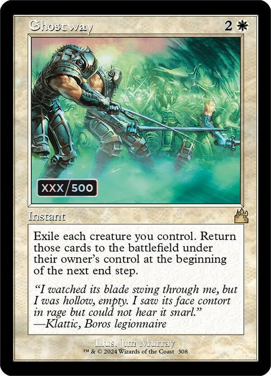 Ghostway (Retro Frame) (Serial Numbered) [Ravnica Remastered] 308