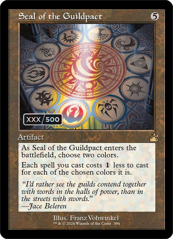Seal of the Guildpact (Retro Frame) (Serial Numbered) [Ravnica Remastered] 394