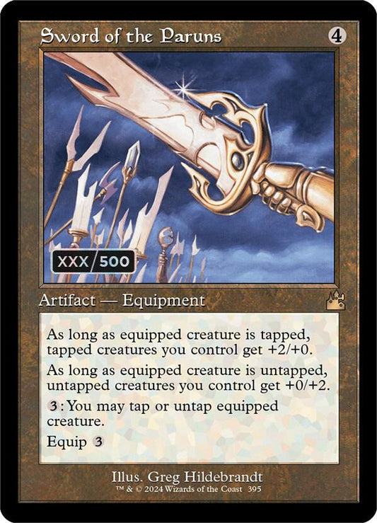Sword of the Paruns (Retro Frame) (Serial Numbered) [Ravnica Remastered] 395
