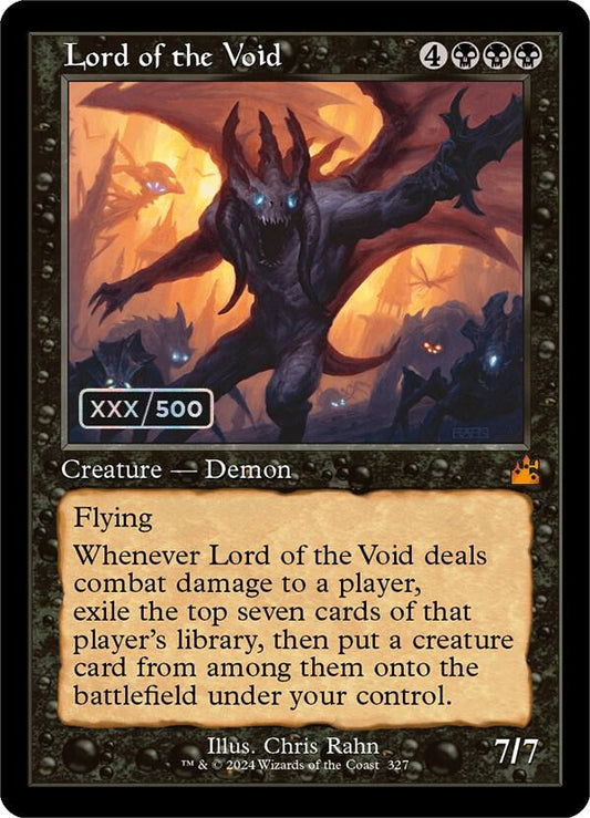 Lord of the Void (Retro Frame) (Serial Numbered) [Ravnica Remastered] 327