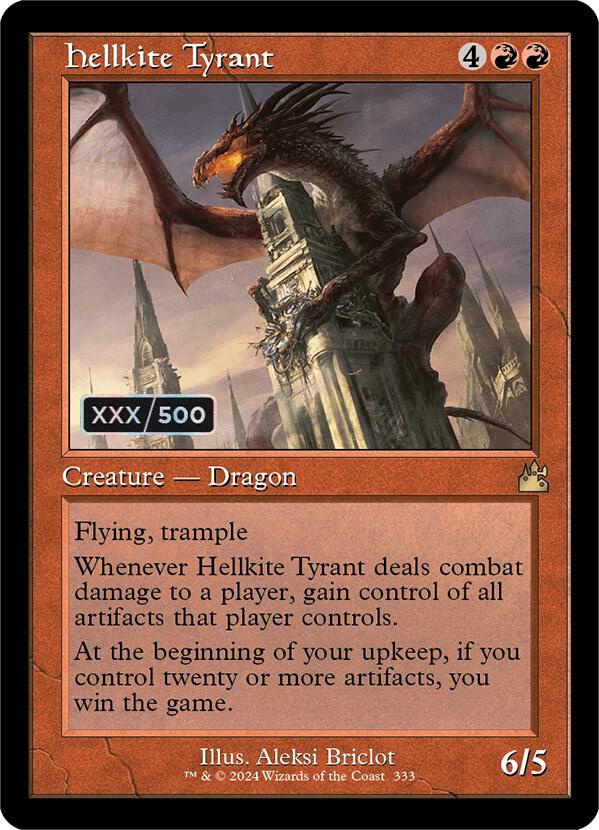 Hellkite Tyrant (Retro Frame) (Serial Numbered) [Ravnica Remastered] 333
