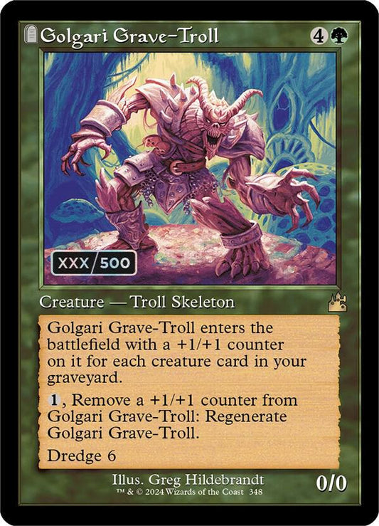 Golgari Grave-Troll (Retro Frame) (Serial Numbered) [Ravnica Remastered] 348