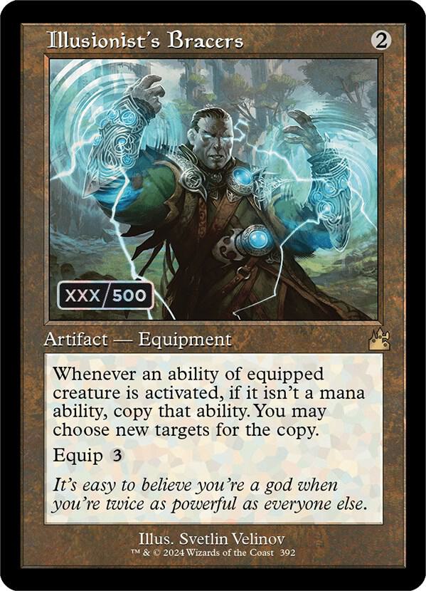 Illusionist's Bracers (Retro Frame) (Serial Numbered) [Ravnica Remastered] 392