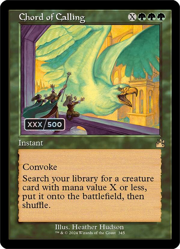 Chord of Calling (Retro Frame) (Serial Numbered) [Ravnica Remastered] 345