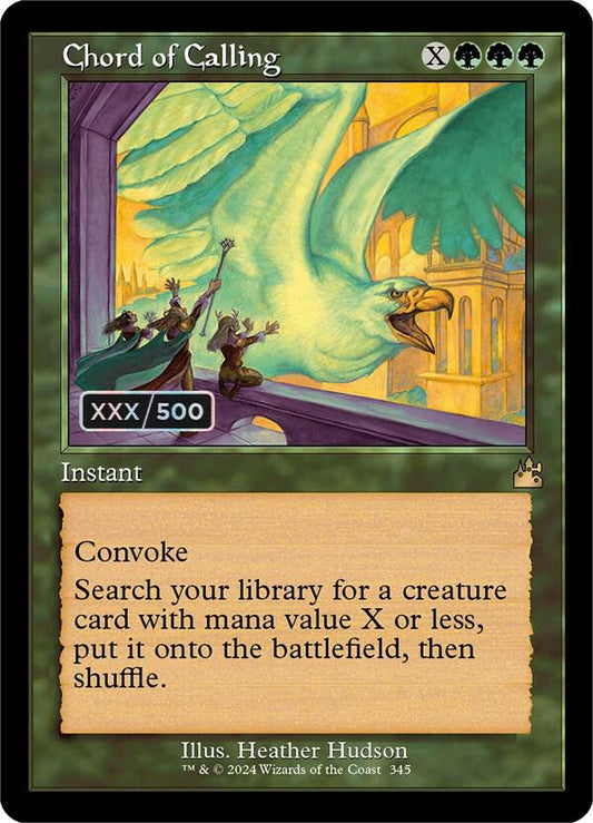Chord of Calling (Retro Frame) (Serial Numbered) [Ravnica Remastered] 345