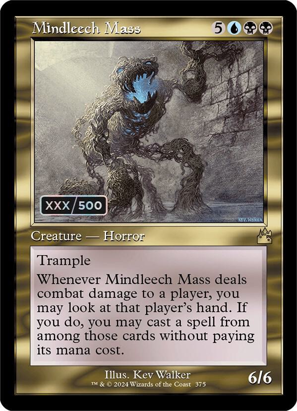 Mindleech Mass (Retro Frame) (Serial Numbered) [Ravnica Remastered] 375