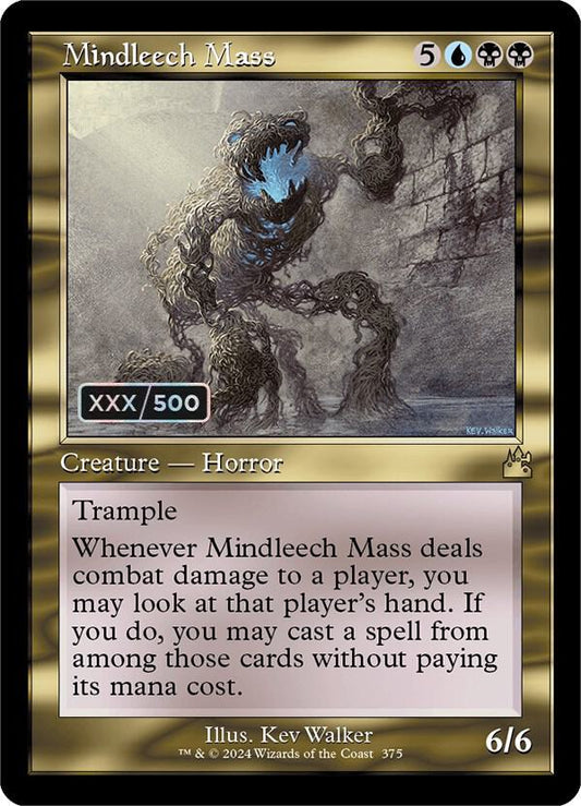 Mindleech Mass (Retro Frame) (Serial Numbered) [Ravnica Remastered] 375