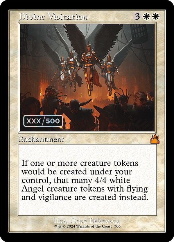Divine Visitation (Retro Frame) (Serial Numbered) [Ravnica Remastered] 306