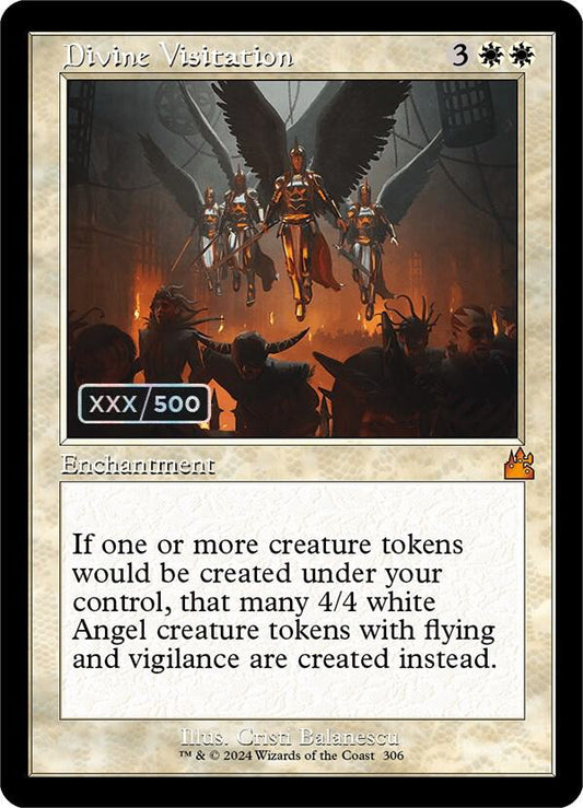 Divine Visitation (Retro Frame) (Serial Numbered) [Ravnica Remastered] 306