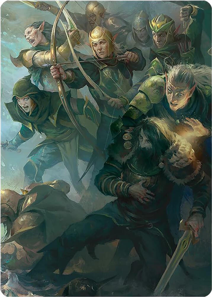 Galadhrim Brigade Art Card [Art Series: Universes Beyond: The Lord of the Rings: Tales of Middle-earth] 12