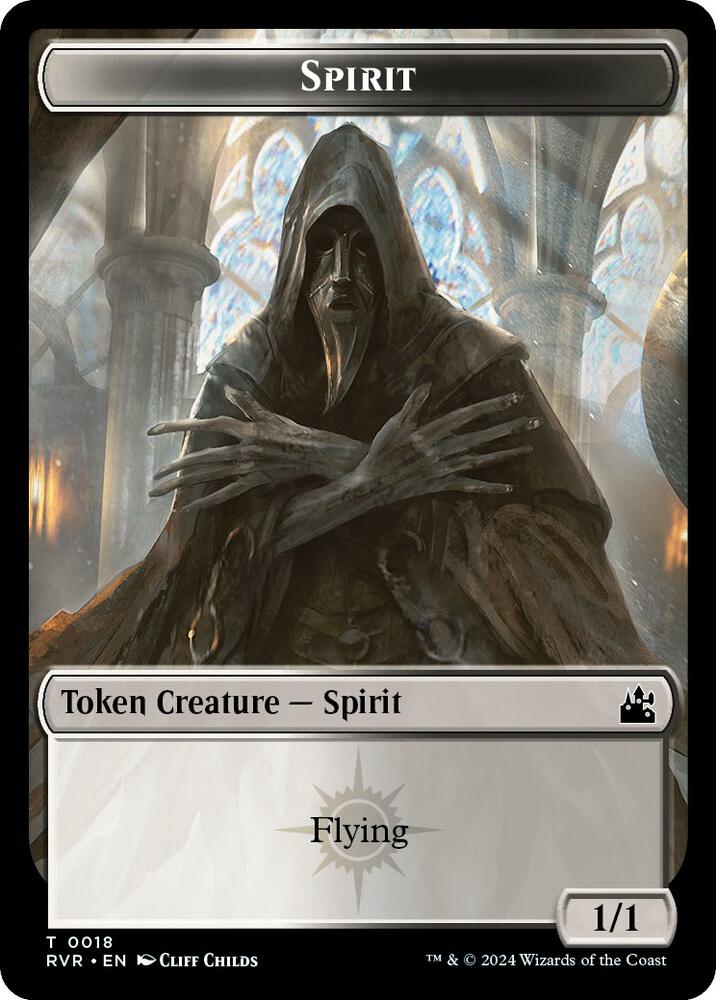 Spirit (0018) // Rhino Double-Sided Token [Ravnica Remastered] 18 // 11