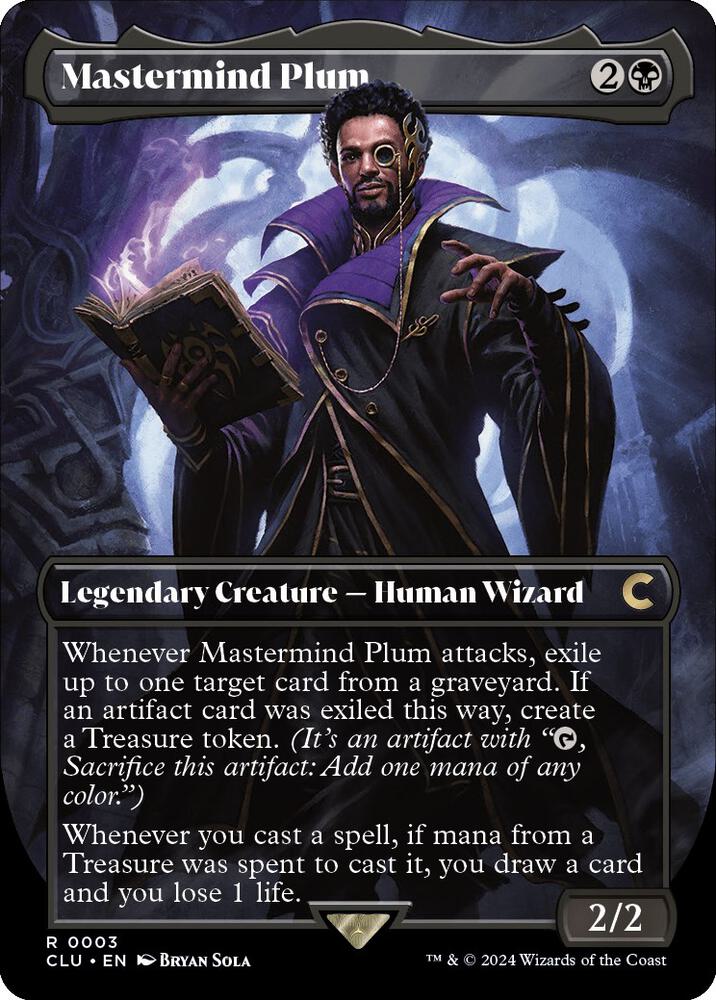 Mastermind Plum (Borderless) [Ravnica: Clue Edition] 3
