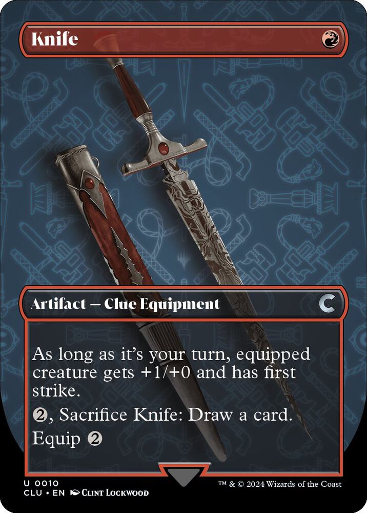 Knife (Borderless) [Ravnica: Clue Edition] 10