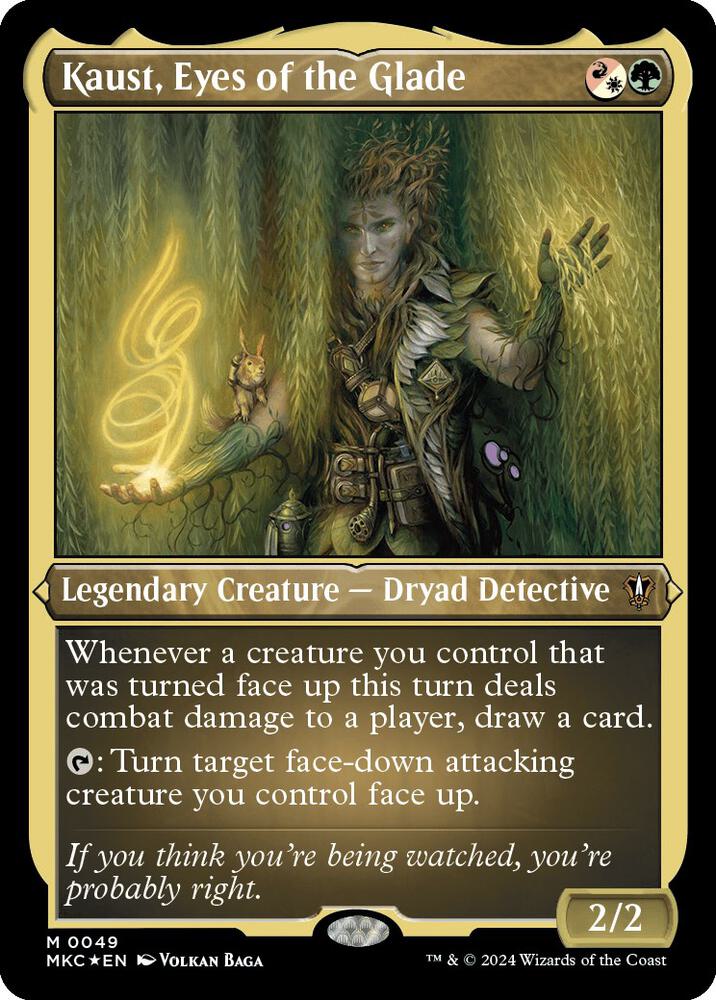 Kaust, Eyes of the Glade (Display Commander) - Thick Stock [Commander: Murders at Karlov Manor] 49