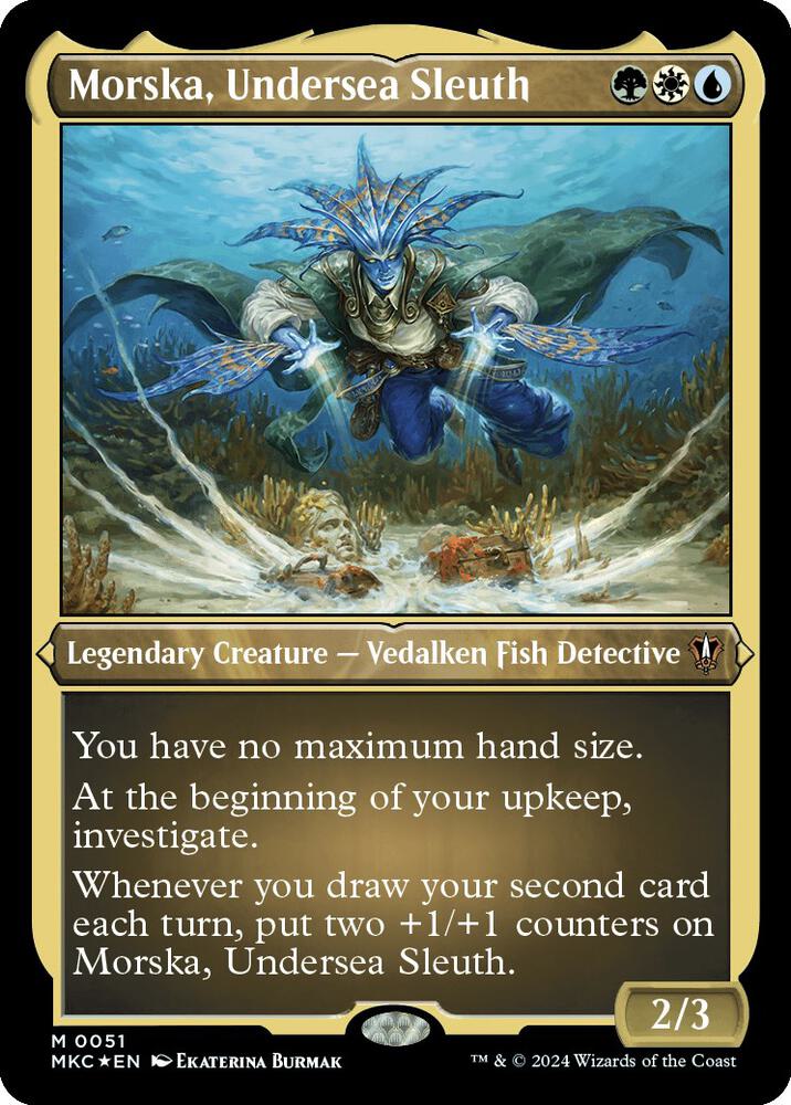 Morska, Undersea Sleuth (Display Commander) - Thick Stock [Commander: Murders at Karlov Manor] 51